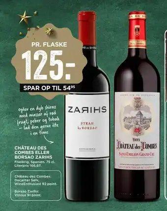 Château des combes eller borsao zarihs