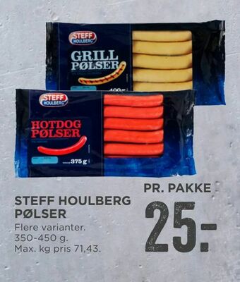 MENY Steff houlberg pølser tilbud