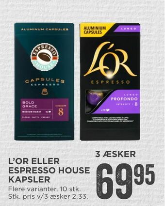 MENY L'or eller espresso house kapsler tilbud