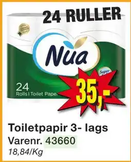Harald Nyborg Toiletpapir 3- lags, DKK 35 tilbud