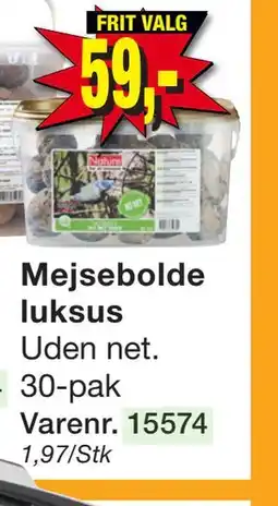 Harald Nyborg Mejsebolde luksus, DKK 59 tilbud