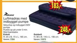 Harald Nyborg Luftmadras med indbygget pumpe tilbud