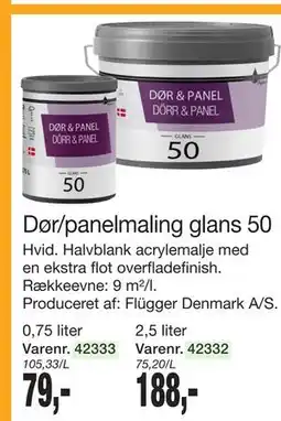 Harald Nyborg Dør/panelmaling glans 50 tilbud