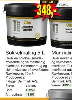 Harald Nyborg Sokkelmaling 5 L, DKK 348 tilbud