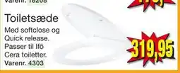 Harald Nyborg Toiletsæde, DKK 319.95 tilbud