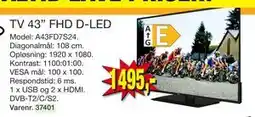 Harald Nyborg TV 43” FHD D-LED, DKK 1495 tilbud