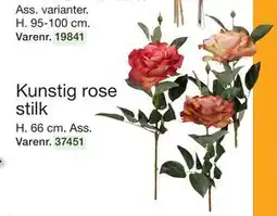Harald Nyborg Kunstig rose stilk, DKK 19 tilbud