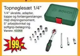 Harald Nyborg Topnøglesæt 1/4”, DKK 199 tilbud