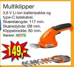 Harald Nyborg Multiklipper, DKK 149 tilbud