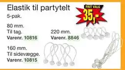 Harald Nyborg Elastik til partytelt, DKK 35 tilbud