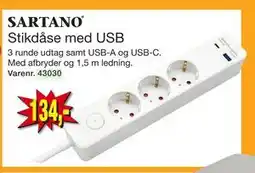 Harald Nyborg Stikdåse med USB, DKK 134 tilbud