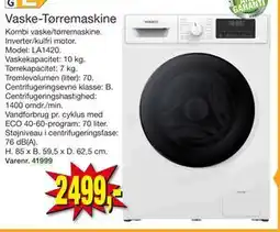 Harald Nyborg Vaske-Tørremaskine, DKK 2499 tilbud