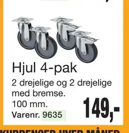 Harald Nyborg Hjul 4-pak, DKK 149 tilbud