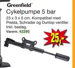 Harald Nyborg Cykelpumpe 5 bar, DKK 25 tilbud