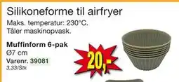 Harald Nyborg Silikoneforme til airfryer, DKK 20 tilbud
