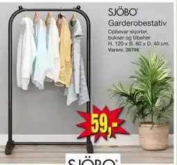 Harald Nyborg Garderobestativ, DKK 59 tilbud