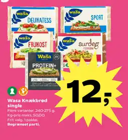 Kvickly Wasa Knækbrød single tilbud
