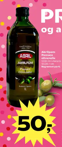 Kvickly Abrilpom Pomace olivenolie tilbud