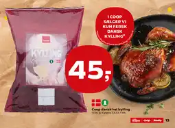 Kvickly Coop dansk hel kylling tilbud