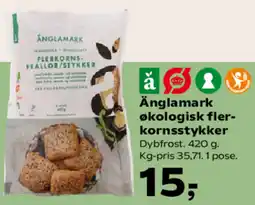 Kvickly Änglamark økologisk fler- kornsstykker tilbud