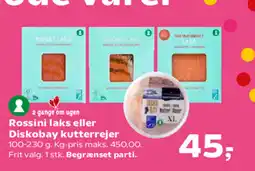 Kvickly Rossini laks eller Diskobay kutterrejer tilbud