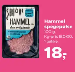 Kvickly Hammel spegepølse tilbud