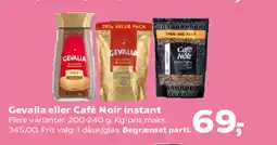 Kvickly Gevalia eller Café Noir instant tilbud