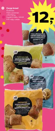 Kvickly Coop brød Dybfrost. tilbud