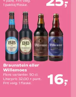 Kvickly Braunstein eller Willemoes tilbud