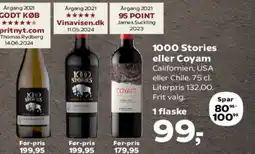 Kvickly 1000 Stories eller Coyam tilbud