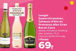 Kvickly Laugel Gewurztraminer, Coteaux d'Aix en Provence eller Gran tilbud
