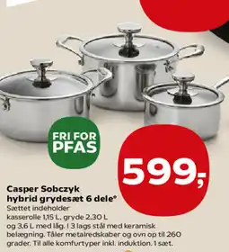 Kvickly Casper Sobczyk hybrid grydesæt 6 dele* tilbud