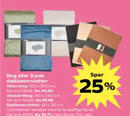 Kvickly Dug eller 2-pak dækkeservietter tilbud