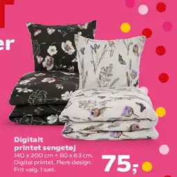 Kvickly Digitalt printet sengetøj tilbud