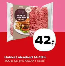 SuperBrugsen Hakket oksekød 14-18% tilbud