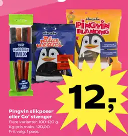 SuperBrugsen Pingvin slikposer eller Go' stænger tilbud