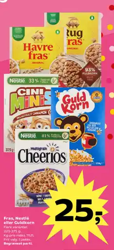 SuperBrugsen Fras, Nestlé eller Guldkorn tilbud