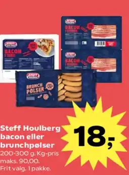 SuperBrugsen Steff Houlberg bacon eller brunchpølser tilbud