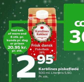 Coop 365 Karolines piskefløde tilbud