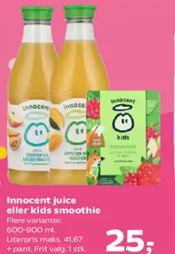 SuperBrugsen Innocent juice eller kids smoothie tilbud
