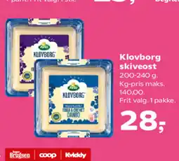 SuperBrugsen Klovborg skiveost tilbud
