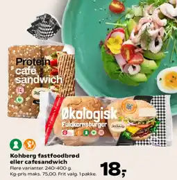 SuperBrugsen Kohberg fastfoodbrød eller cafesandwich tilbud
