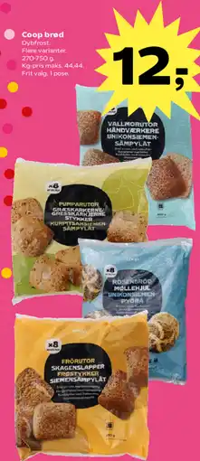 SuperBrugsen Coop brød Dybfrost. tilbud
