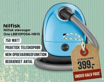 Skousen Nilfisk støvsuger One LBB10P05A-HB15 tilbud