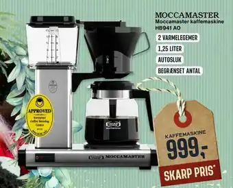 Skousen Moccamaster kaffemaskine HB941 AO tilbud