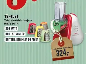 Skousen Tefal elektrisk rivejern MB755GTR tilbud