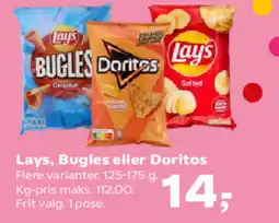 SuperBrugsen Lays, Bugles eller Doritos tilbud