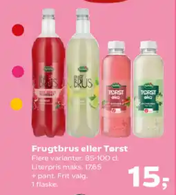 SuperBrugsen Frugtbrus eller Tørst tilbud