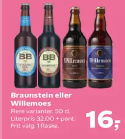 SuperBrugsen Braunstein eller Willemoes tilbud