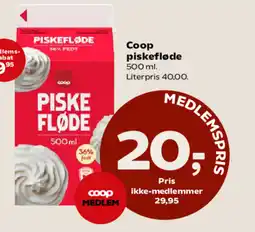 SuperBrugsen Coop piskefløde tilbud